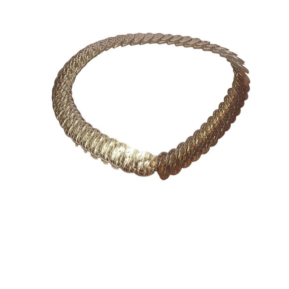 Elastic Stretch Belt Gold Tone Coin Disc Cinch Waist Jewelry 26\